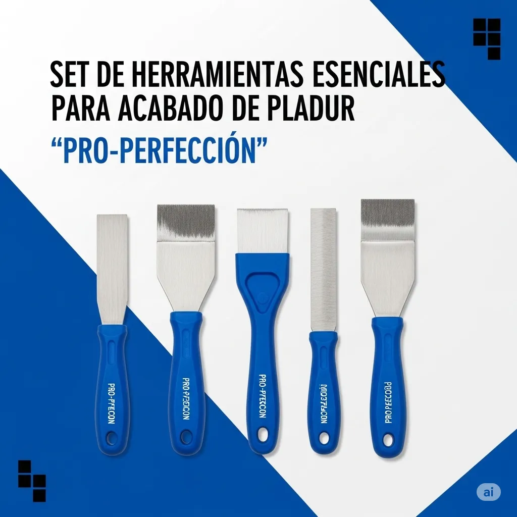 Set de Herramientas Esenciales para Acabado de Pladur 'Pro-Perfección'